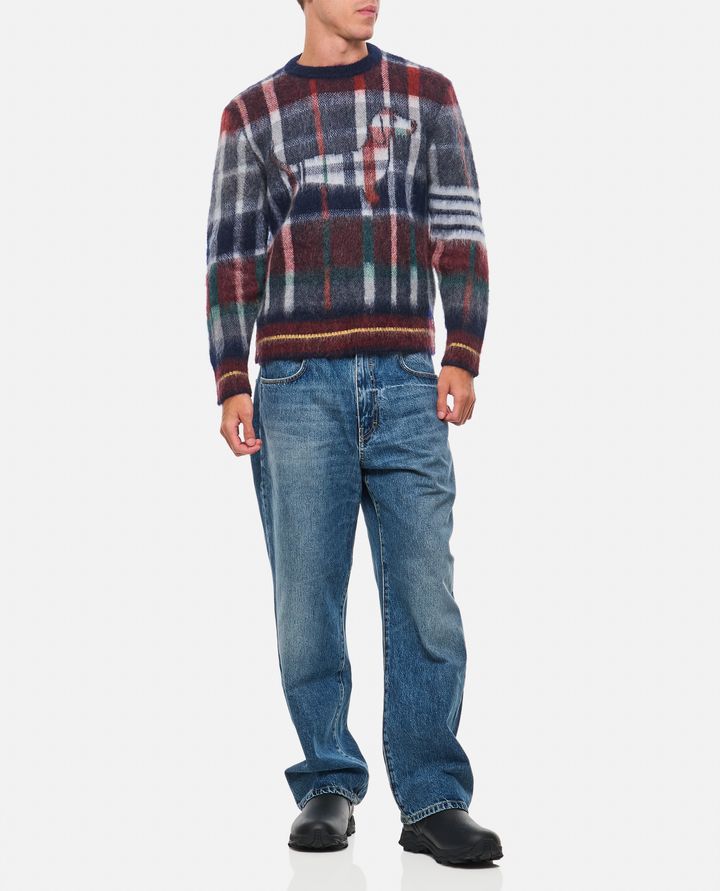 Thom Browne HECTOR TARTAN PULLOVER Soddisfazione Garantita