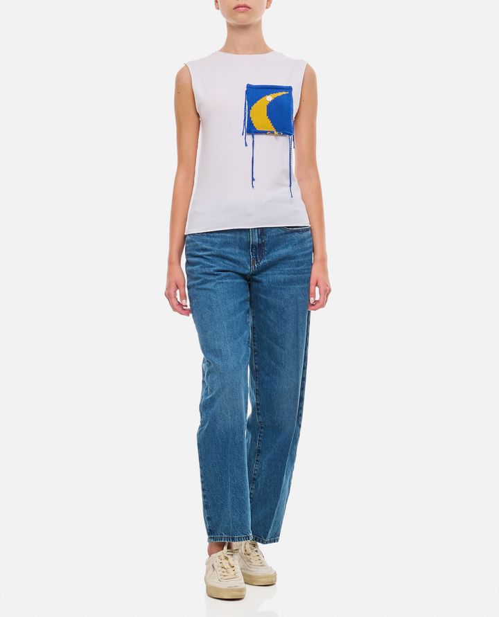Charles Jeffrey Loverboy CANOTTA CON PATCH IN MAGLIA Saldi Di Fabbrica