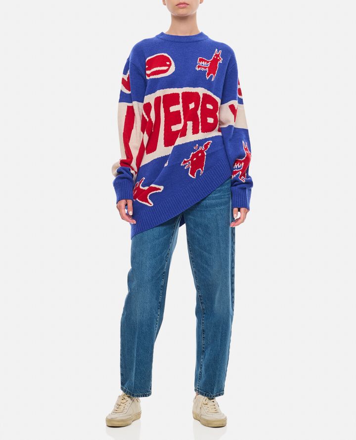 Charles Jeffrey Loverboy MAGLIONE TOPSY TURVY CON LOGO LOVERBOY Sconto di tempo limitato