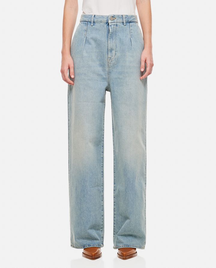 Loulou Studio ATTU WIDE LEG DENIM PANTS