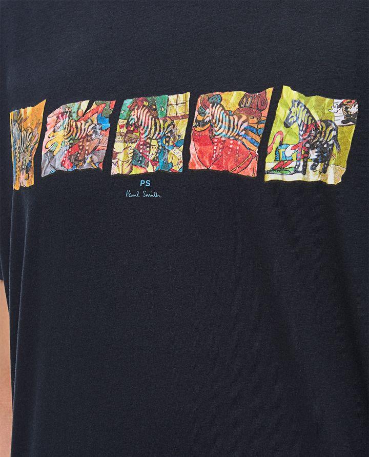 PS Paul Smith MENS REG FIT SS T SHIRT ZEBRAS Offerta per la Festa della Mamma