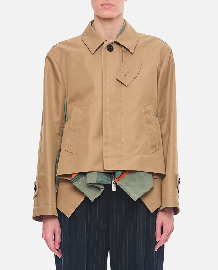 Sacai BLOUSON IN GABARDINE DI COTONE X TWILL DI NYLON