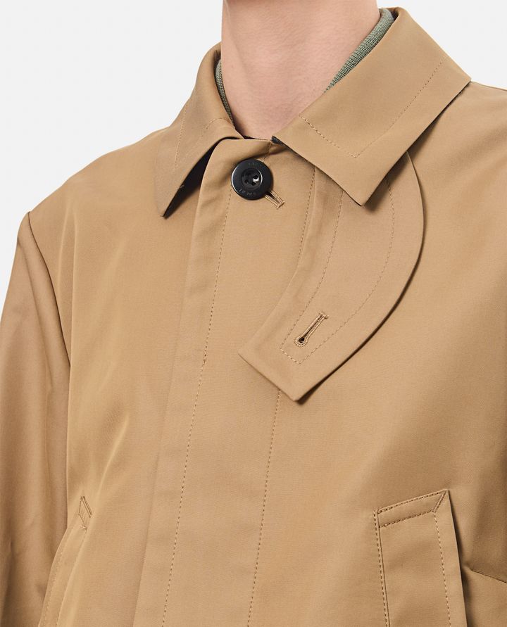 Sacai BLOUSON IN GABARDINE DI COTONE X TWILL DI NYLON Liquidazione