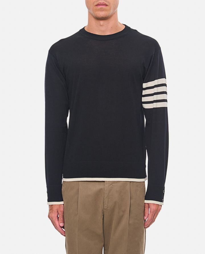 Thom Browne PULLOVER IN LANA VERGINE Ritorno libero