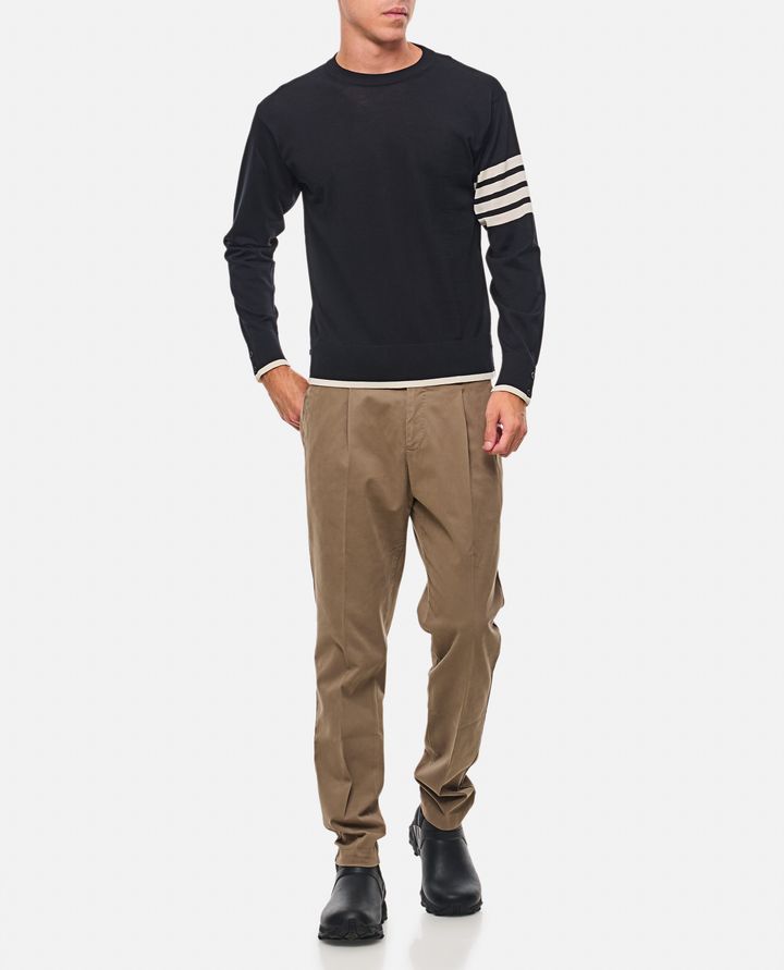 Thom Browne PULLOVER IN LANA VERGINE Ritorno libero