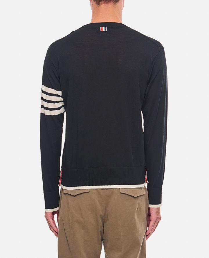 Thom Browne PULLOVER IN LANA VERGINE Ritorno libero