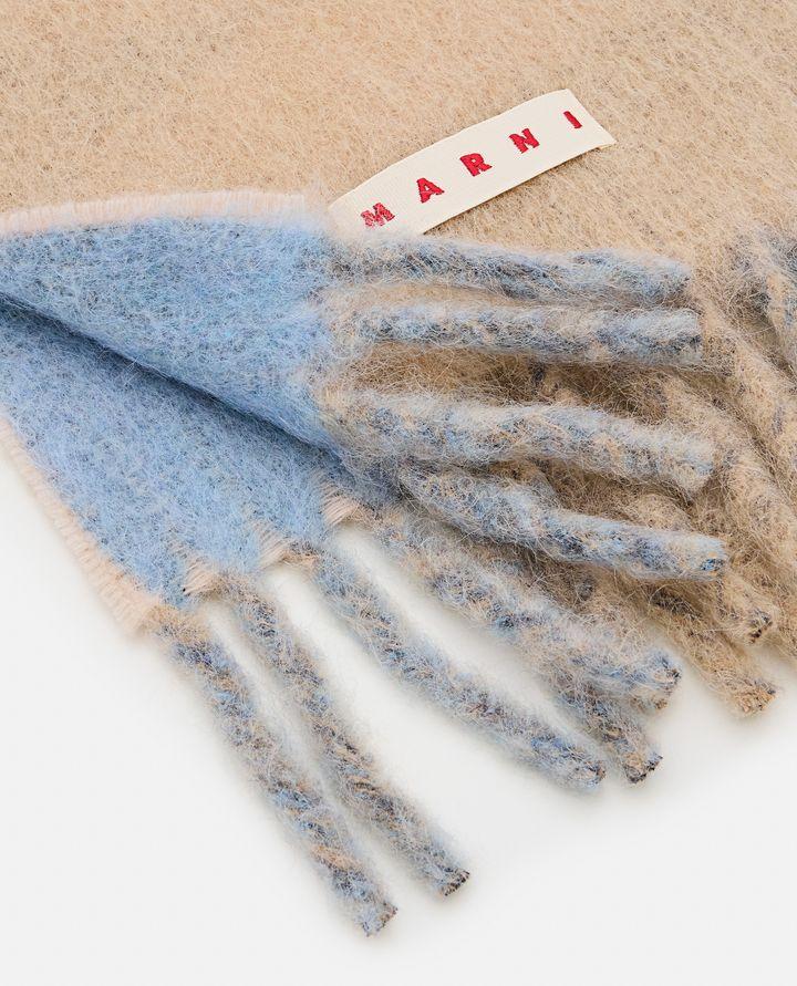 Marni SCIARPA IN LANA CON LOGO Fino al 65% di sconto