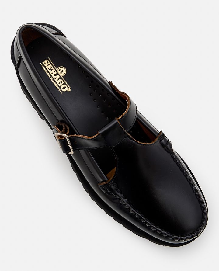 Sebago MOCASSINO GEORGINA LUG IN PELLE CON T BAR Fino al 55% di sconto