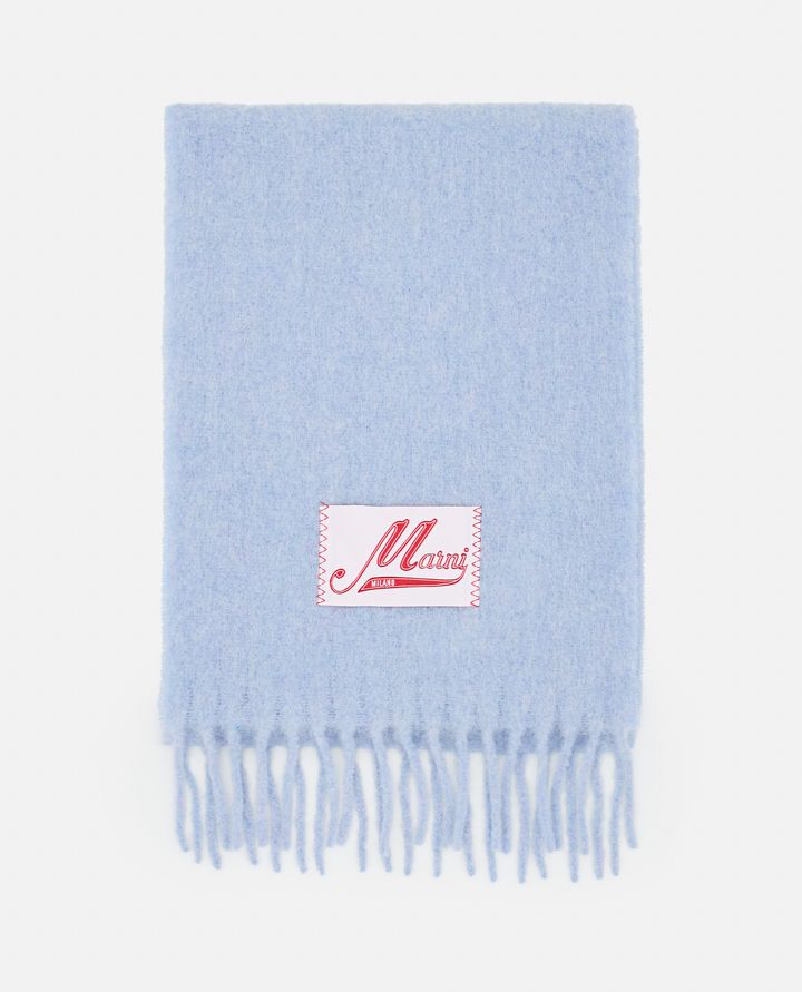 Marni SCIARPA CON LOGO E FRANGE