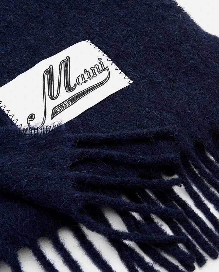 Marni SCIARPA CON LOGO E FRANGE Sconti questo mese