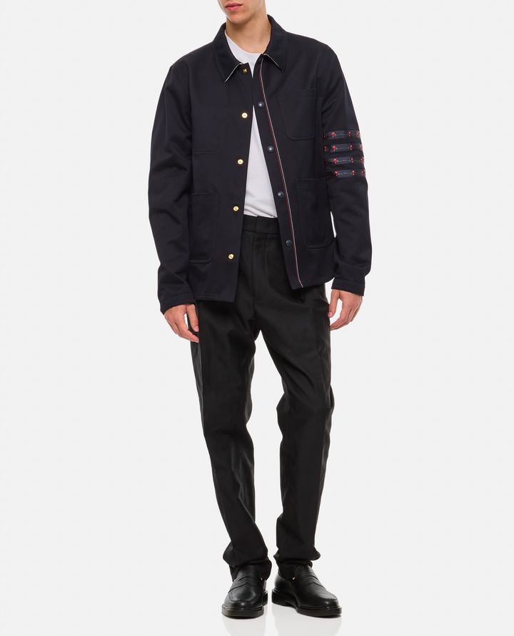 Thom Browne UTILITY GIACCA CON TASCHE Vendita