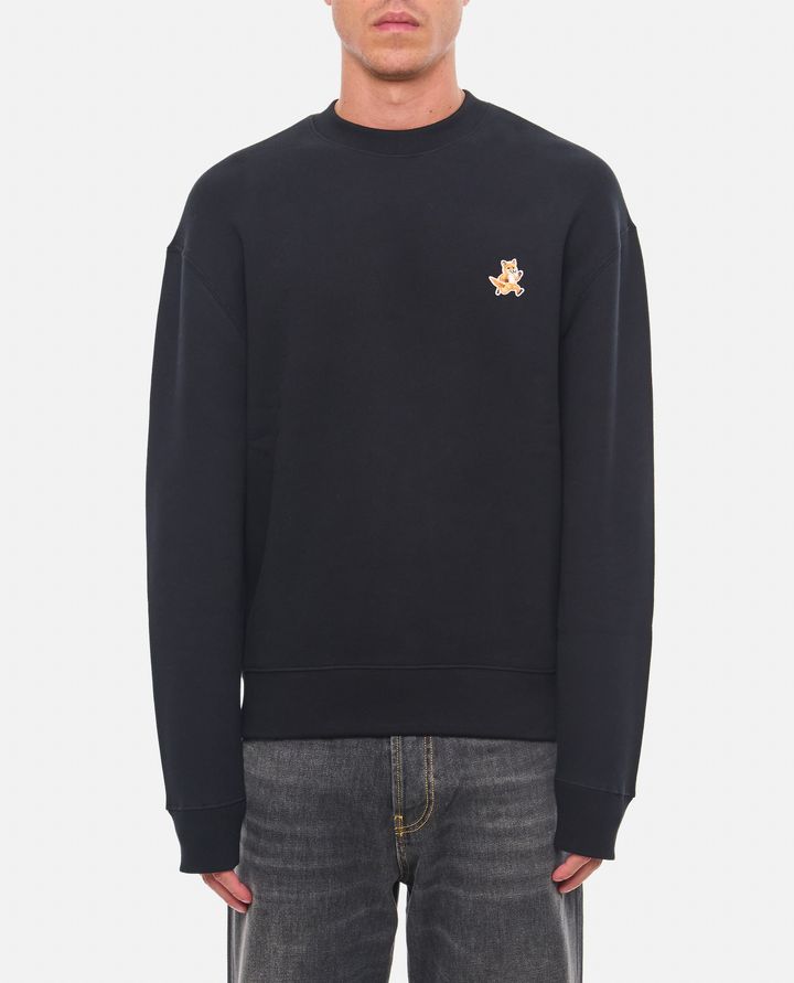 Maison Kitsuné FELPA GIROCOLLO CON PATCH Online