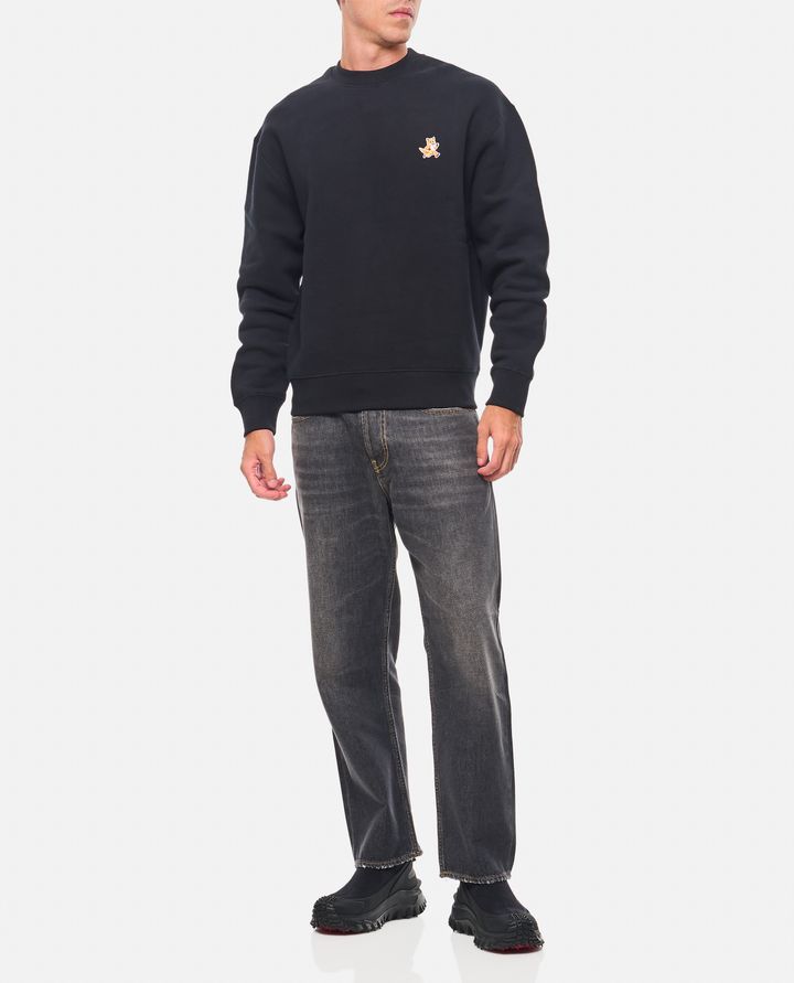 Maison Kitsuné FELPA GIROCOLLO CON PATCH Online