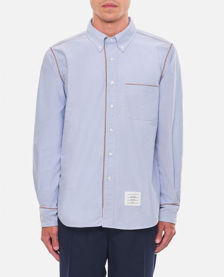 Thom Browne CAMICIA IN COTONE AZZURRA DA UOMO - THOM BROWNE Moda