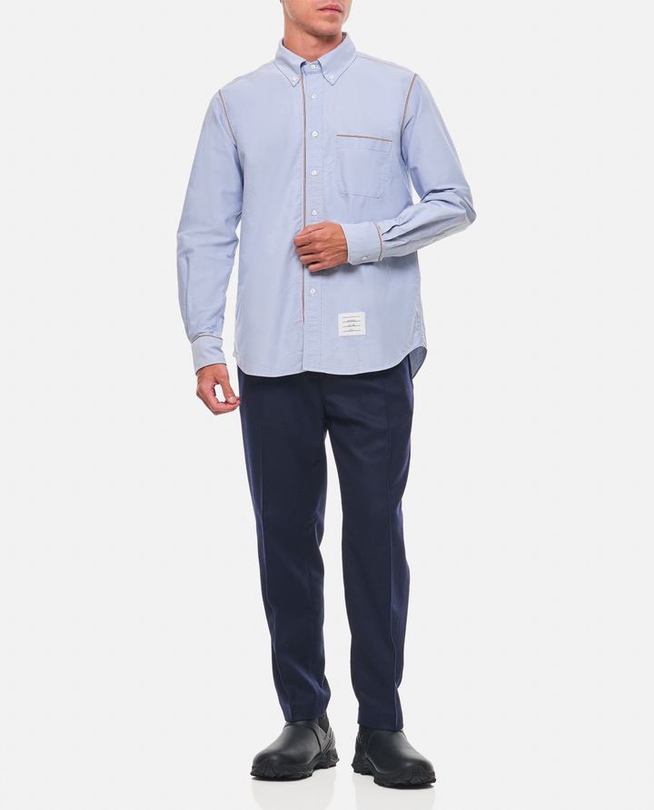 Thom Browne CAMICIA IN COTONE AZZURRA DA UOMO - THOM BROWNE Moda