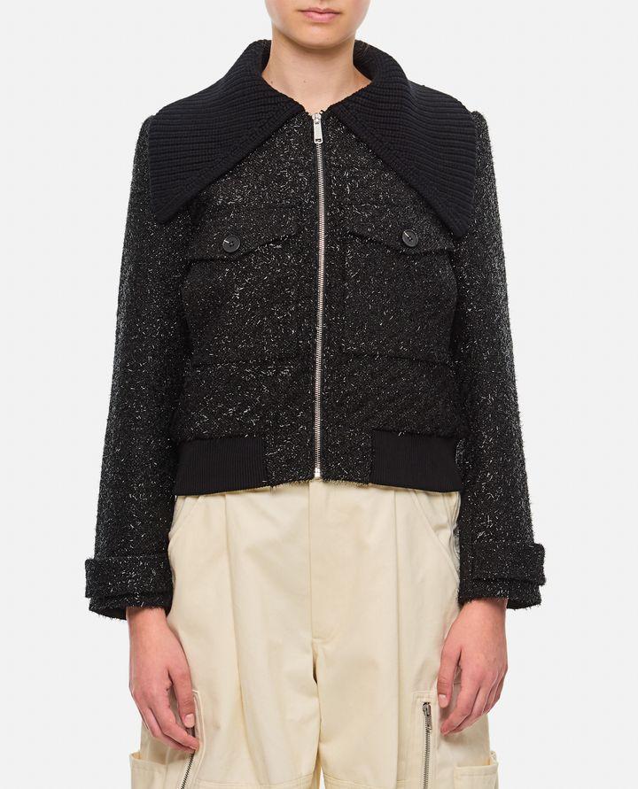 Self-Portrait TINSEL BOMBER IN BOUCLE Offerta migliore