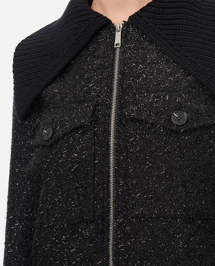 Self-Portrait TINSEL BOMBER IN BOUCLE Offerta migliore