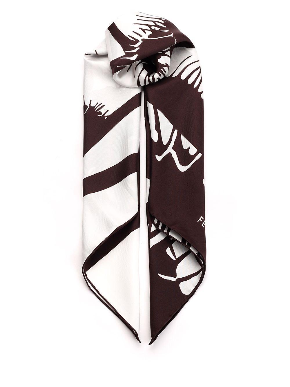 Al Duca D'Aosta Ferragamo Foulard "Venus" marrone Fino al 60% di sconto