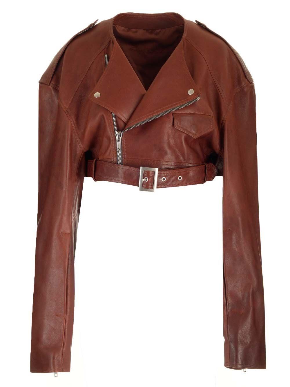 Al Duca D'Aosta Rick Owens Giacca biker corta Super sconto