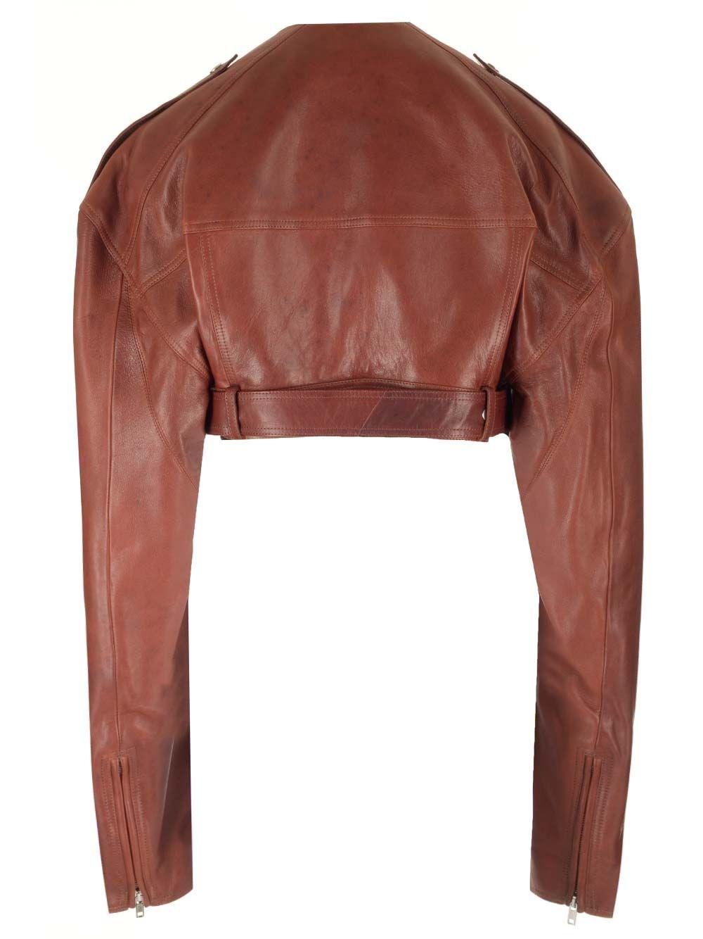 Al Duca D'Aosta Rick Owens Giacca biker corta Super sconto
