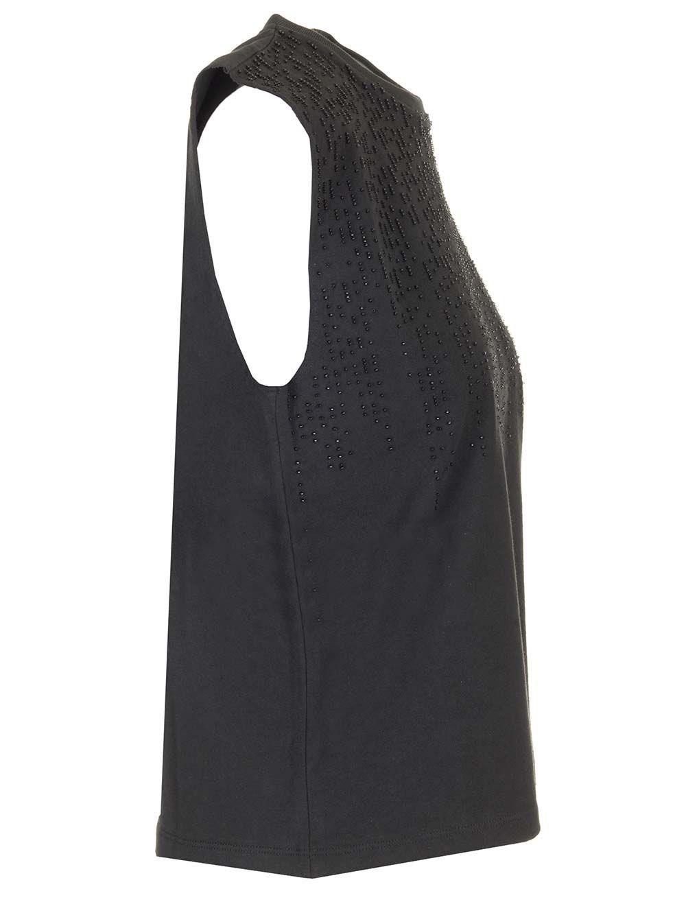 Al Duca D'Aosta Golden Goose Top in cotone con perline Offerta Pasqua