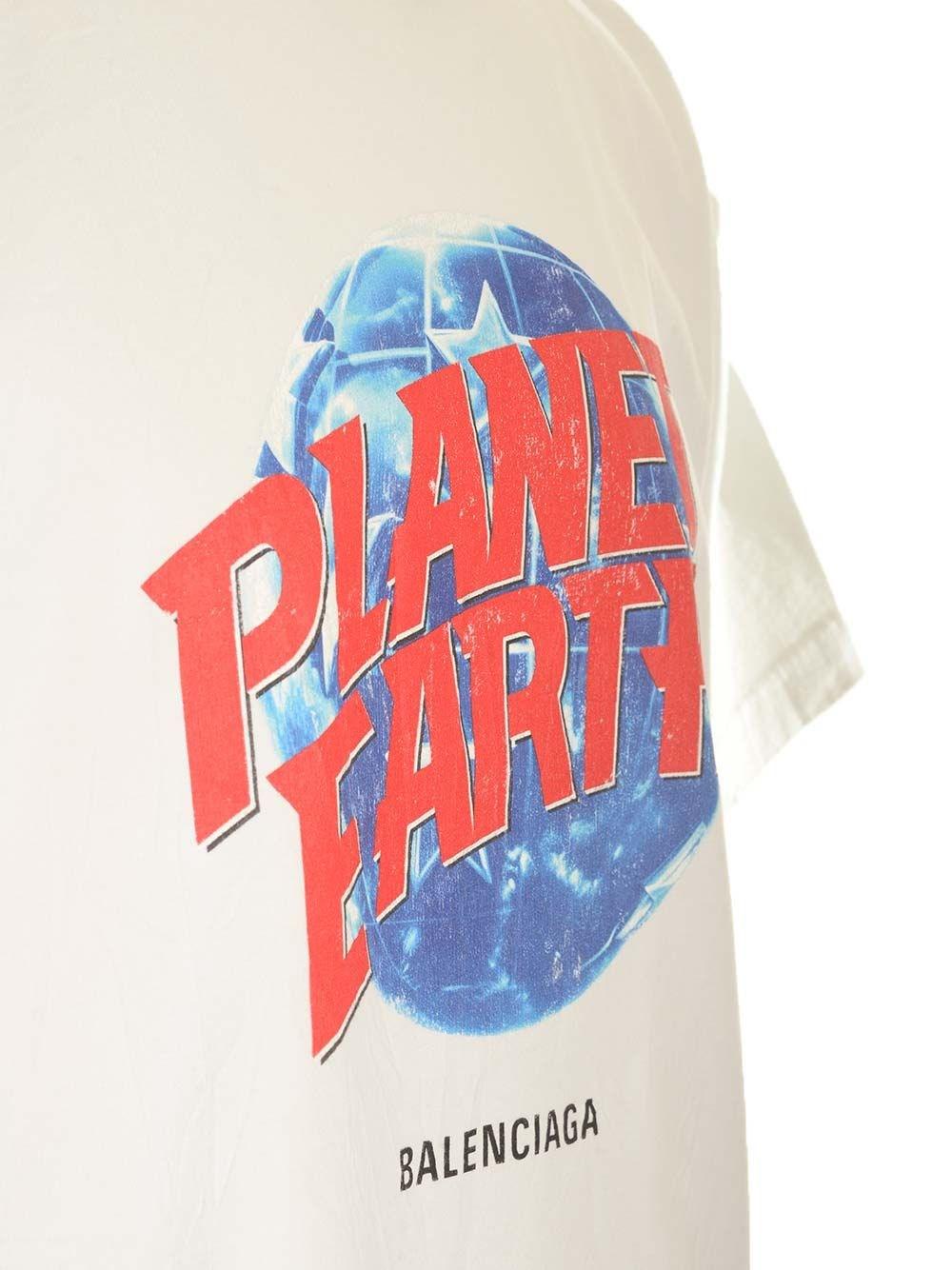 Al Duca D'Aosta Balenciaga Oversized T-Shirt "Planet Earth" Vendita Calda